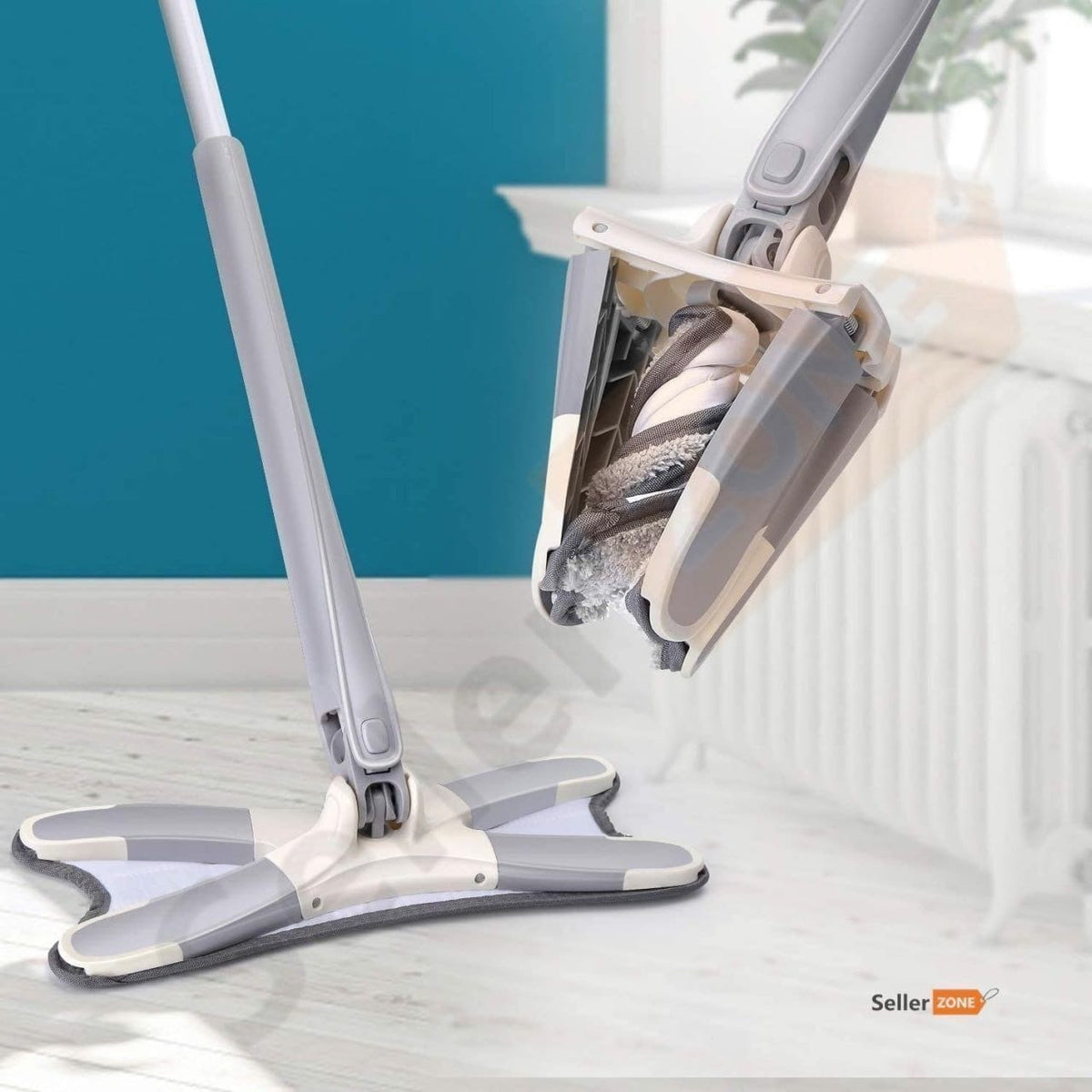 Microfiber Flat Mop for Floor Cleaning